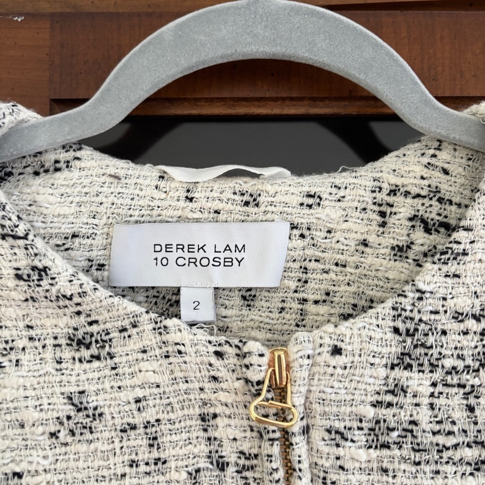 Derek Lam 10 Crosby High Low Tweed Jacket Womens Size 2 - Picture 3 of 8